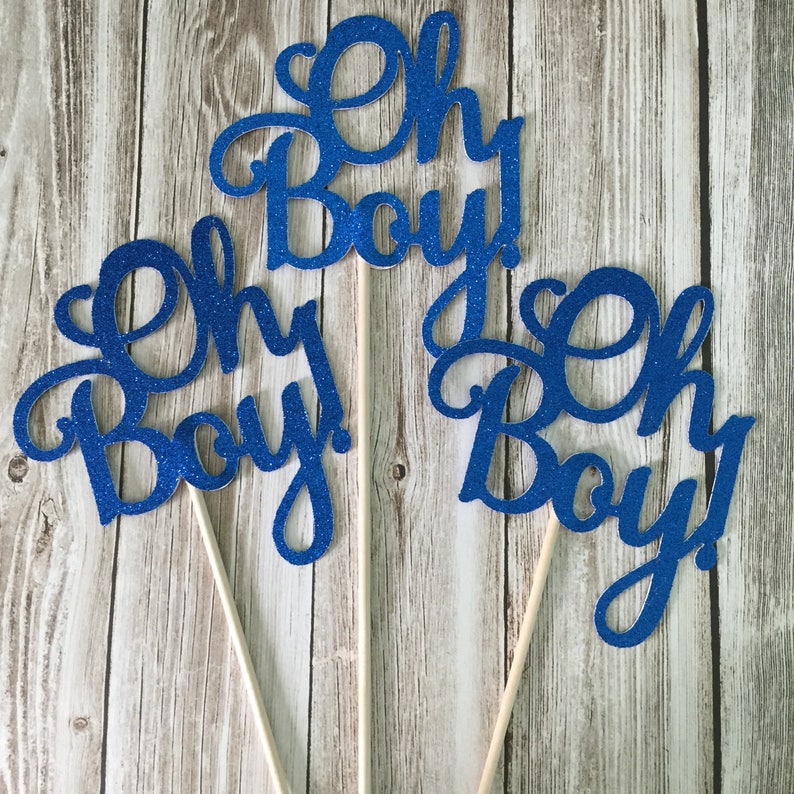 Oh Boy Centerpiece sticks Baby Boy Table Decorations Baby | Etsy