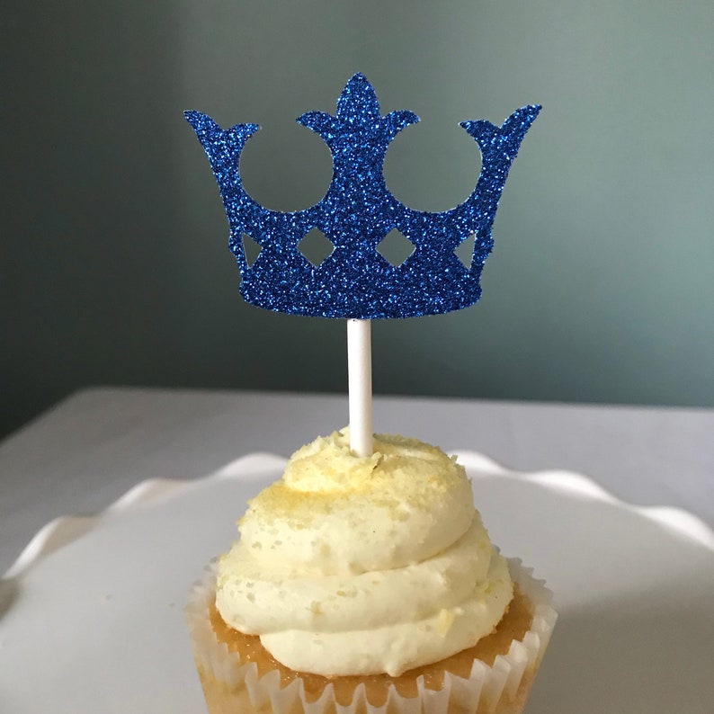 Crown Cupcake Toppers Prince Crowns King Crowns Prince Etsy