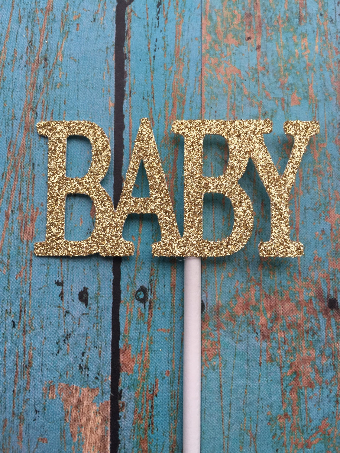 Baby Shower Cupcake Toppers Baby Cupcake Toppers Gold Baby Etsy