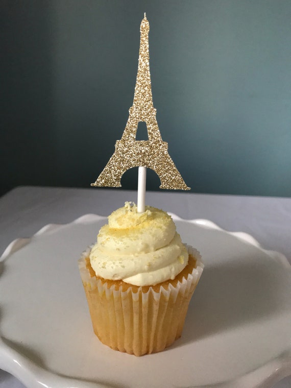 Paris Eiffel Tower Cake Toppers