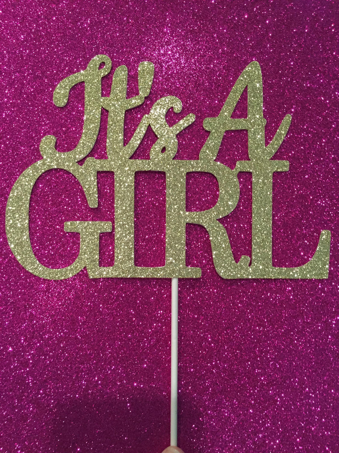 It's A Girl Cake Topper Baby Shower Cake Topper Baby Etsy