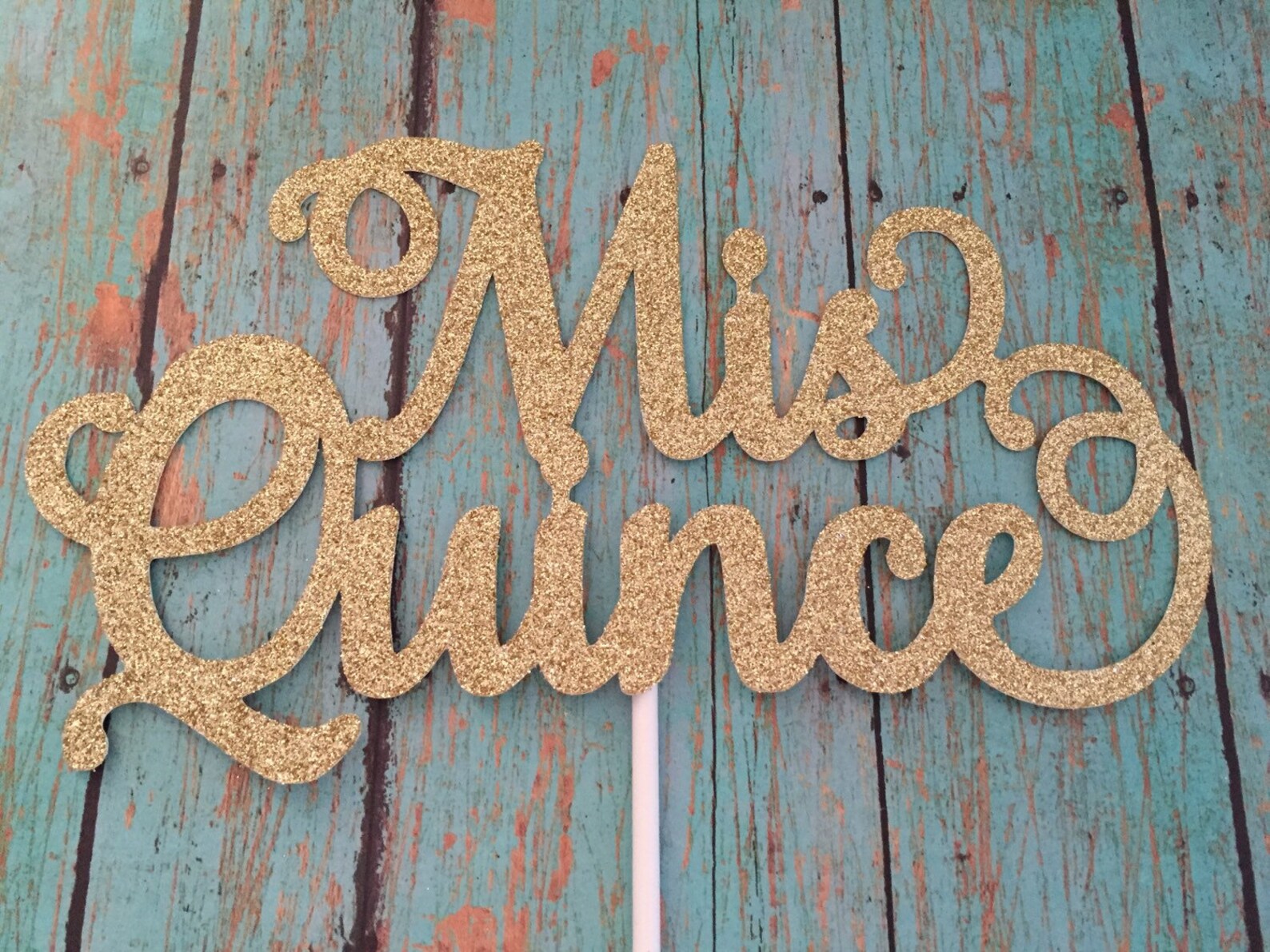 Mis Quince Cake Topper Fifteenth Birthday Cake Topper Etsy