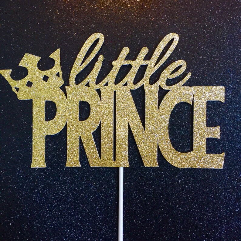 Little Prince Cake Topper Baby Shower Cake Royal Baby Etsy