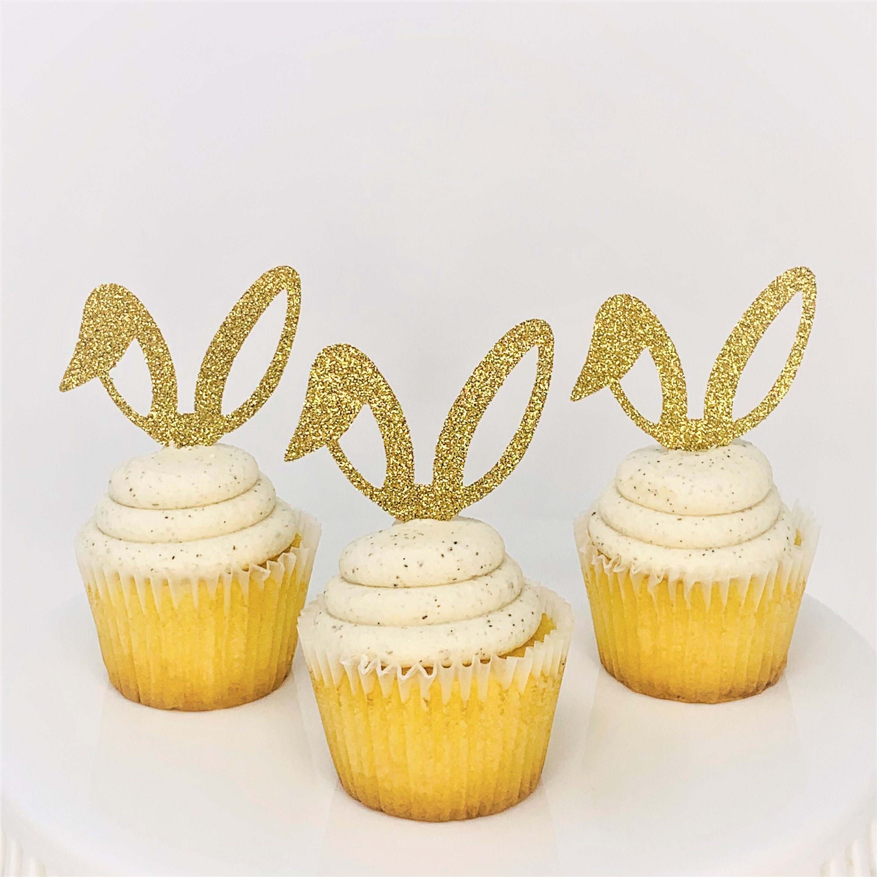 Bunny Ear Cupcake Toppers. Some Bunny is One First Birthday Etsy