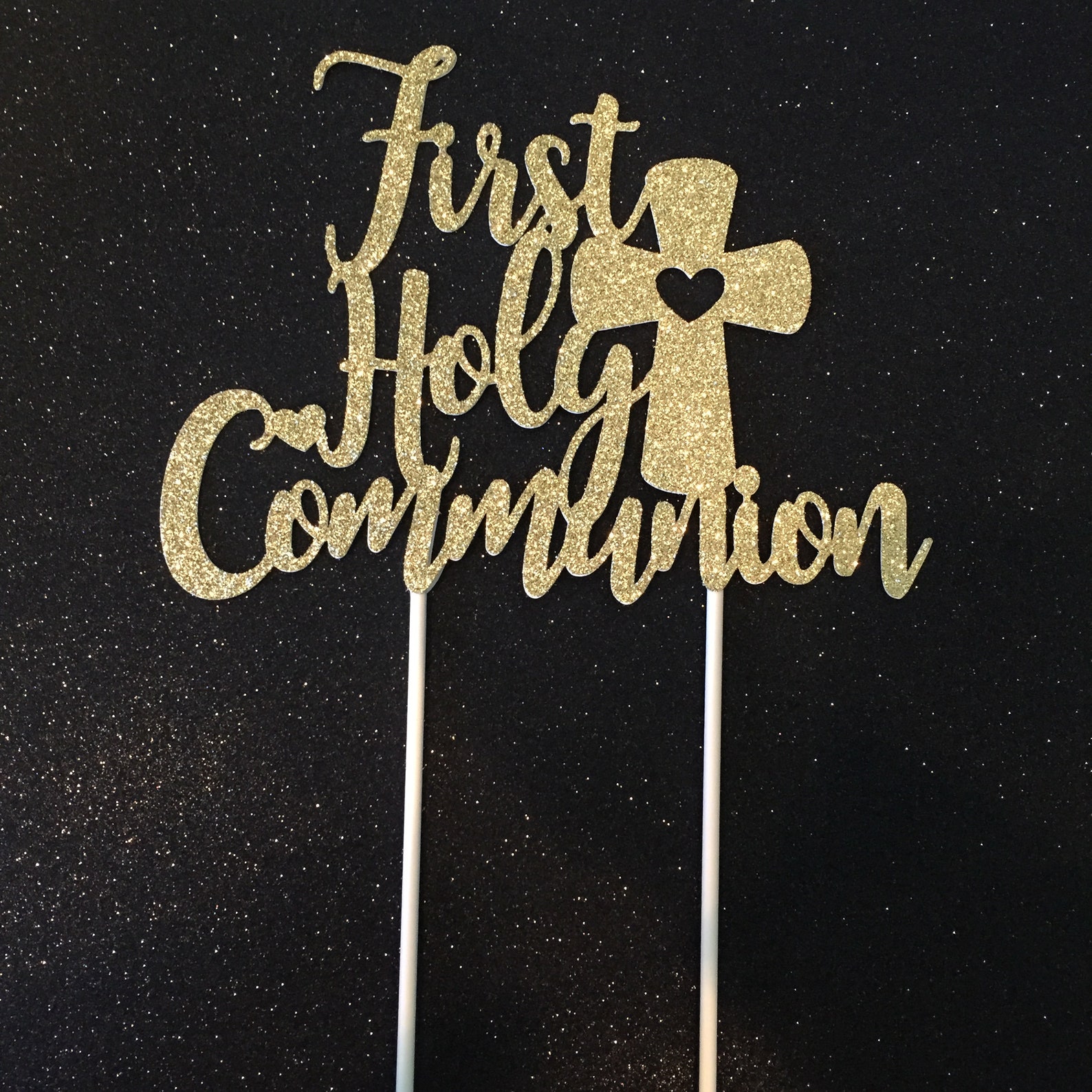 First Communion Cake Topper First Holy Communion Cake Topper Etsy