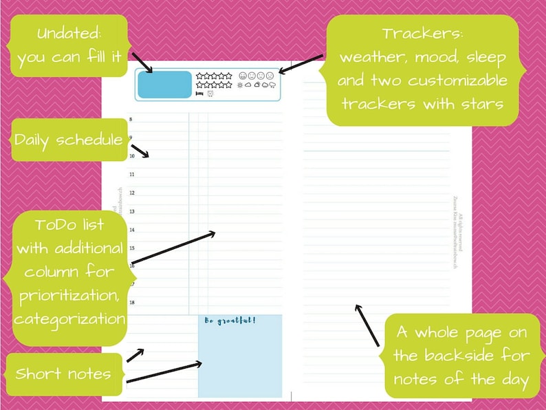 blue design downloadable personal size filofax inserts Flexi planner do2p