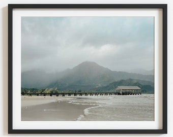 Hanalei Pier, Kauai Fotografie, Kauai Fotodruck, Kauai Hawaii, Kauai Poster, Hawaii Digital Download