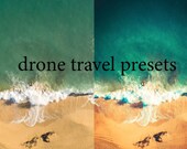 4 drone travel presets pack, lightroom cc, mavic pro 2 presets, best preset, travel presets, beach preset,lightroom actions, drone presets,