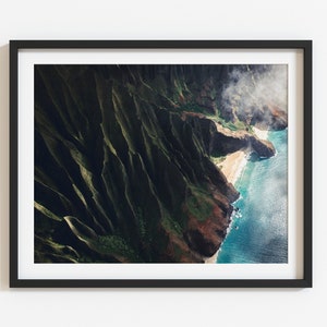 Na Pali Kauai, Kauai Wall Art, Coastal Hawaii Print, Hawaii Wall Art, Kalalau, Hawaii Poster Print, Beach house decor, Kauai Photo