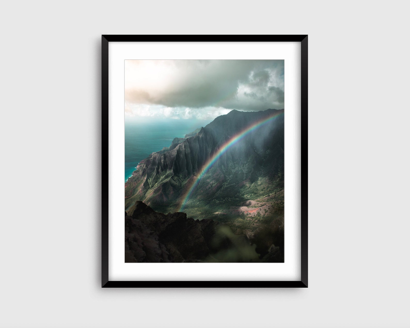 Hawaii Printable Kauai Rainbow Print Hawaii Poster Print - Etsy