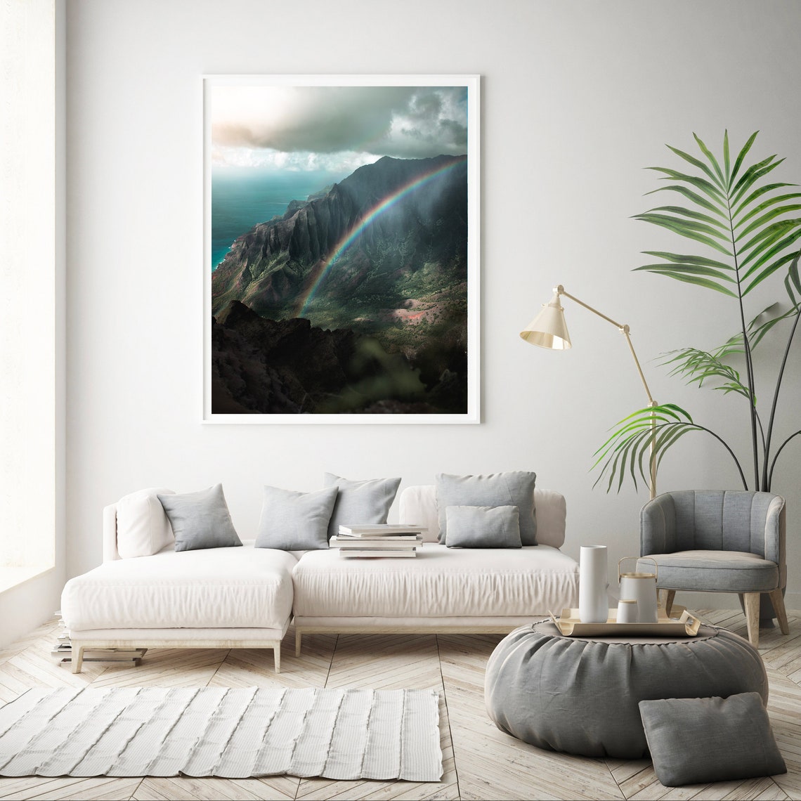 Hawaii Printable Kauai Rainbow Print Hawaii Poster Print - Etsy