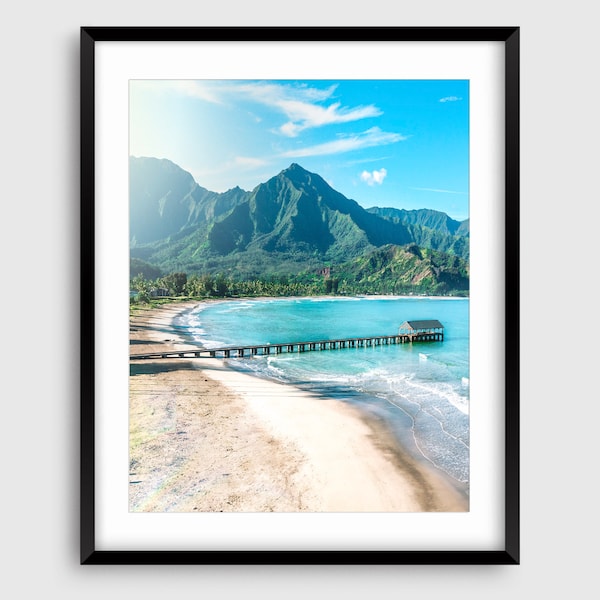 Hanalei Bay Kauai, Kauai Art Print, Hawaii Art Print, Printable wall art, kauai photo print, Kauai hawaii, hanalei valley, Hawaii Wall Art