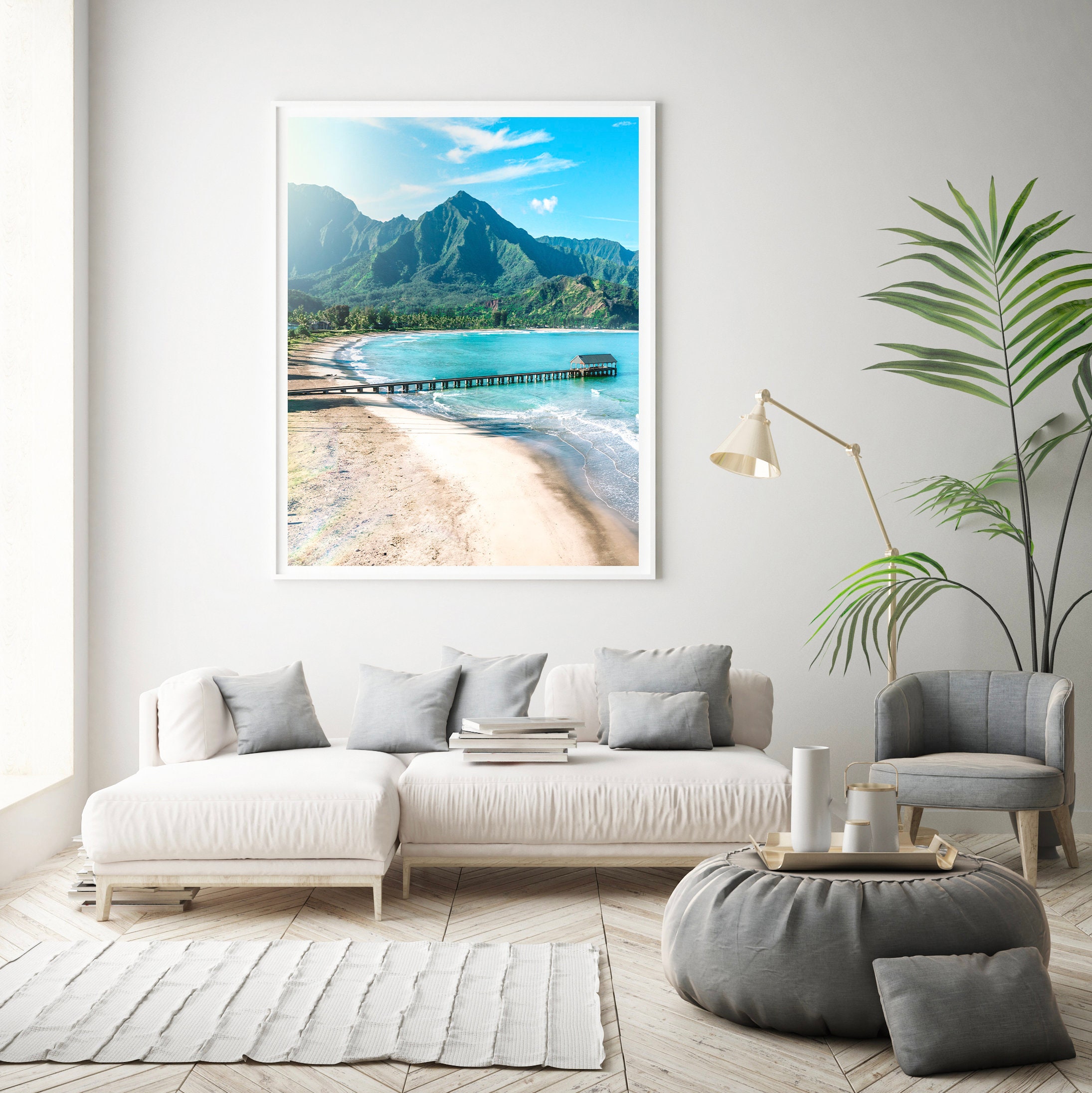 Hanalei Bay Kauai, Kauai Art Print, Hawaii Art Print, Printable Wall