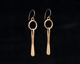 HELIAS earrings : modern bronze earrings