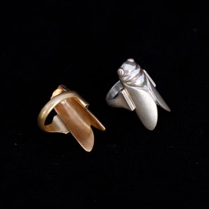 TETTIX ring : silver or brass cicada ring