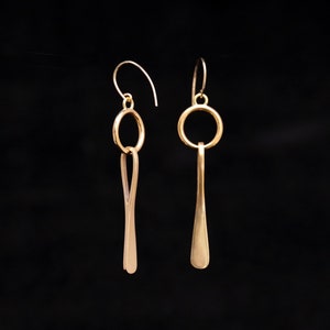 HELIAS earrings : modern bronze earrings image 2