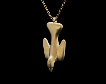 ICARIOIDES pendant : modern bronze pendant