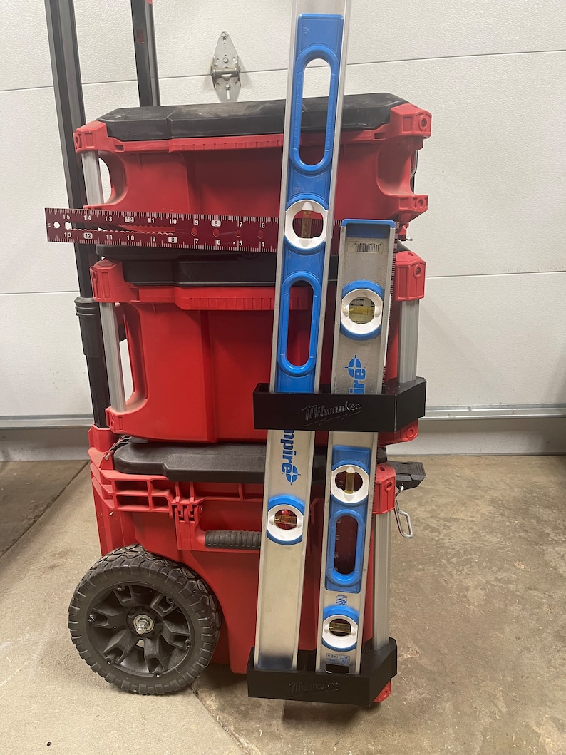 Milwaukee Packout 3d Printed Large Duel Level Holder Etsy
