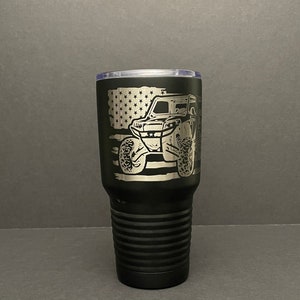 30 oz side by side flag tumbler