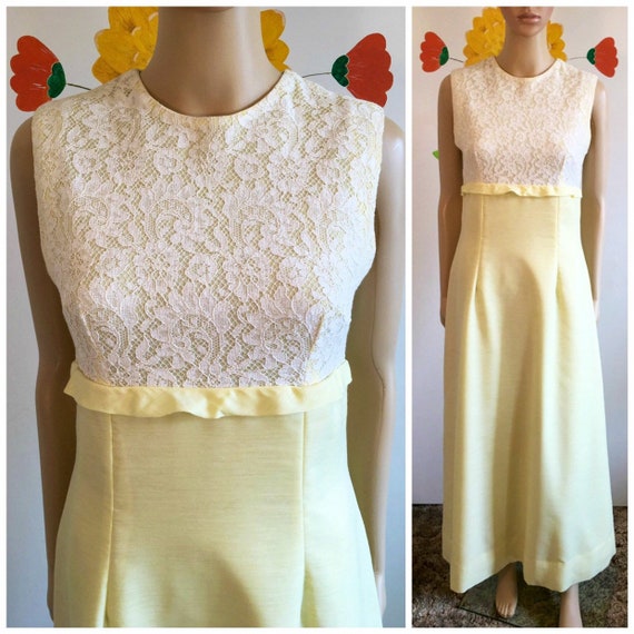 lemon yellow formal dress