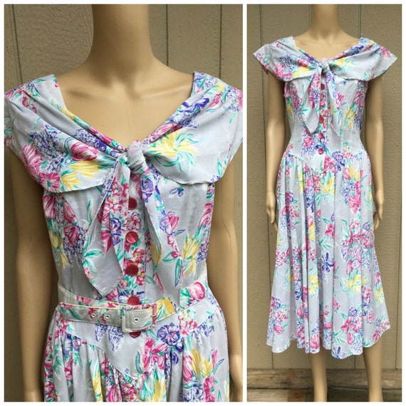 pastel tea dress