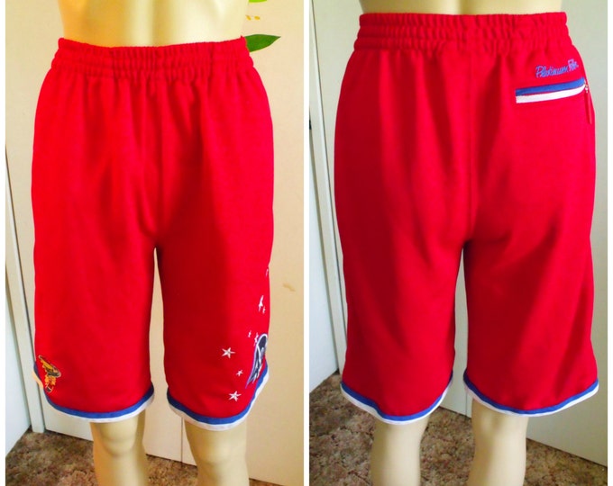 Vintage Basketball Shorts Harlem Globetrotters Hip Hop Red Etsy