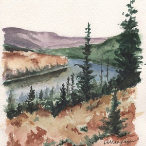 PRINT, Watercolor Landscape