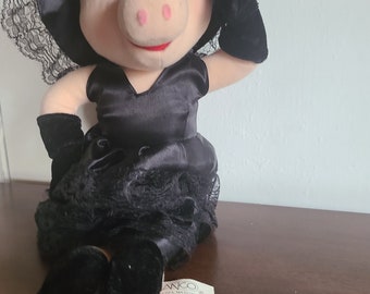 Vintage Nanco Miss Piggy Muppets Witch Plush