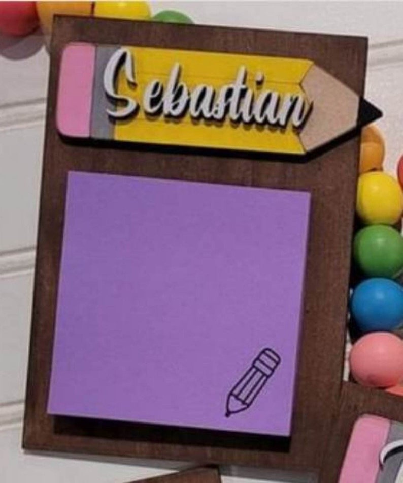 Teacher Appreciation Postit Note Holder Instant Digital Etsy