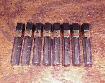 Lot of 8 Tubes of Pentel Super HB 0.5mm Refill Leads for Mechanical Pencils, no. C505, 91 Leads Total