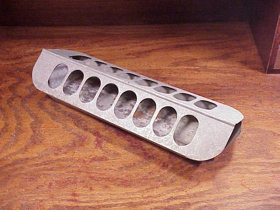 Vintage Rusty Rustic Chicken Feeder Tray Trough Galvanized Etsy