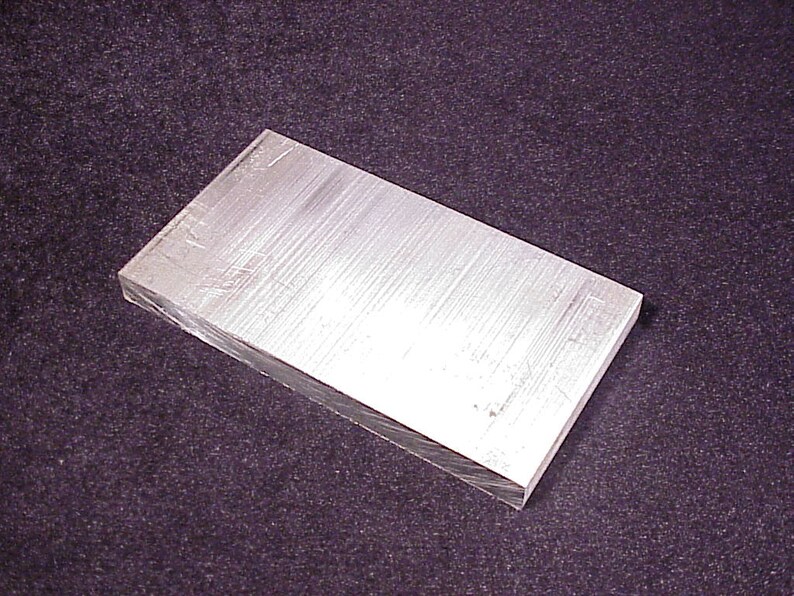 Small Rectangular Aluminum Flat Sheet Metal Piece 5 1/8 x 3 x Etsy