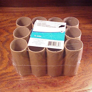 Pack of 12 Craft Thick Cardboard Tubes, New and Sealed, Creatology, 4 3/8 Inches Long, 1 3/4 Inch Diameter, Sturdy, Lot, Classroom Supply
