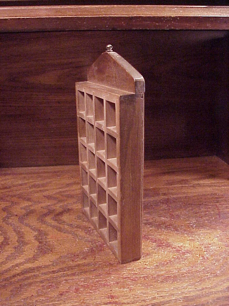 Vintage Wooden Thimble Display Shadow Box 9 3/8 par 5 3/4 Etsy