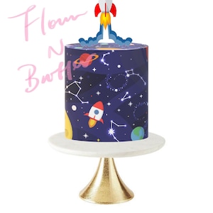 A4 Edible Icing Cake Wrap - Outer Space and Galaxy