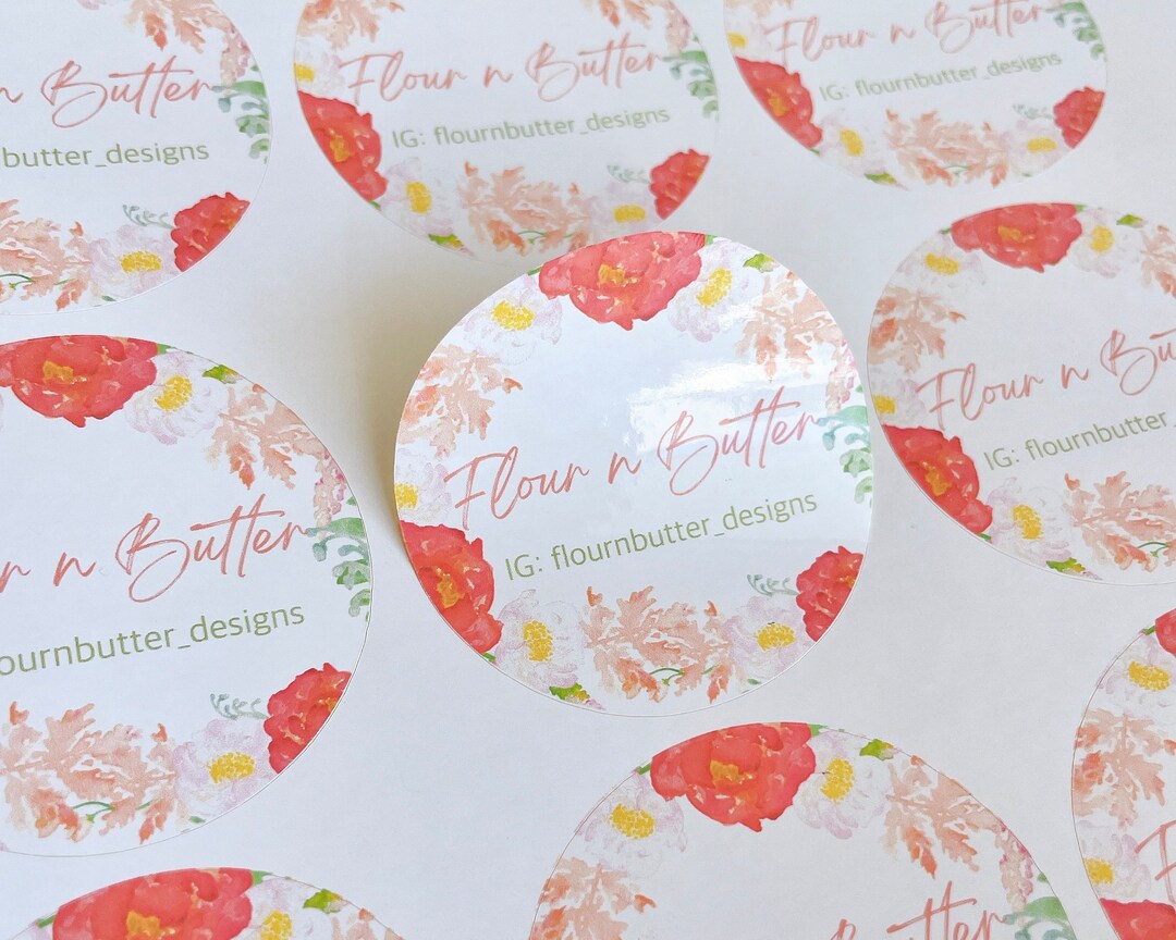 Custom Logo Stickers, Round Sticker Labels, Product Packaging, Business ...