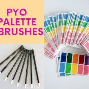 Vorteilspaket PYO Cookie Icing Palette mit Pinseln - Rechteck Farbe für Ihre eigene Palette