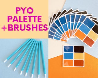Value Pack PYO Cookie Icing Palette With Brushes - Paint You Own Palette Christmas PYO, Easter PYO
