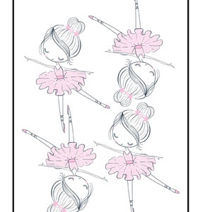 Pre Cut Pink Little Ballerina Girl Edible Image