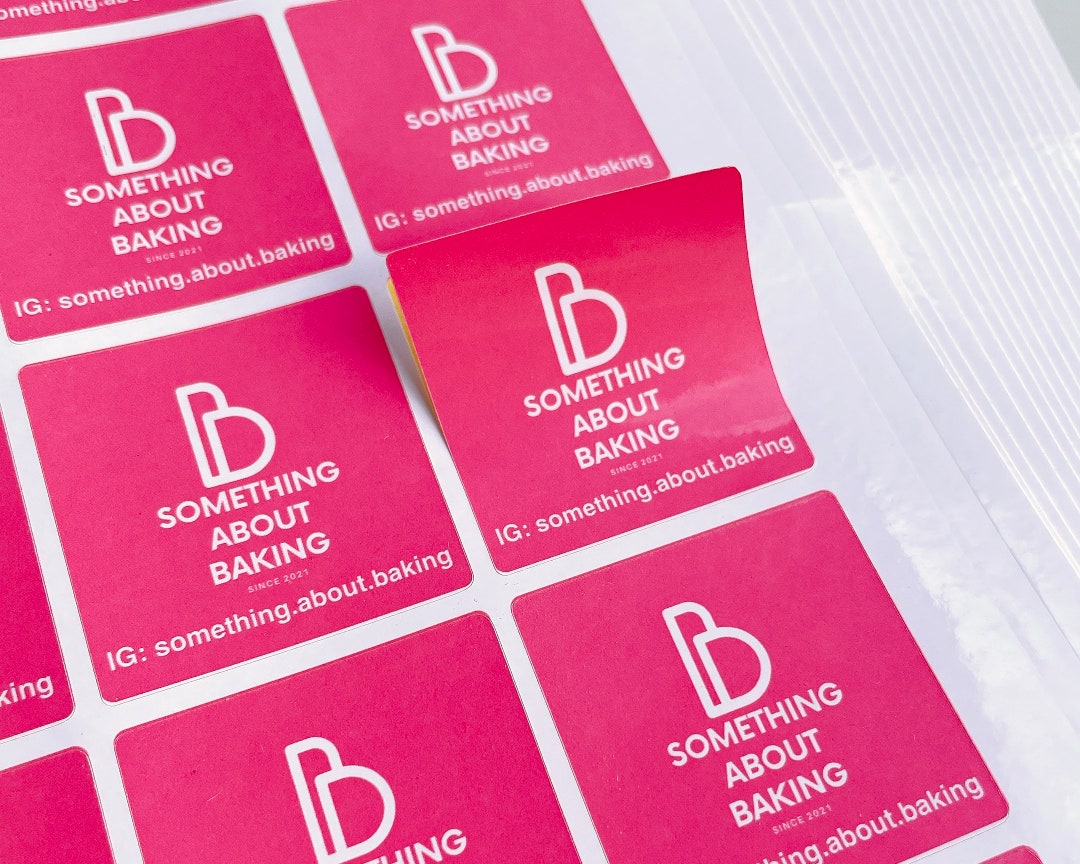 Custom Logo Stickers, Rounded Square Sticker Labels, Product Packaging