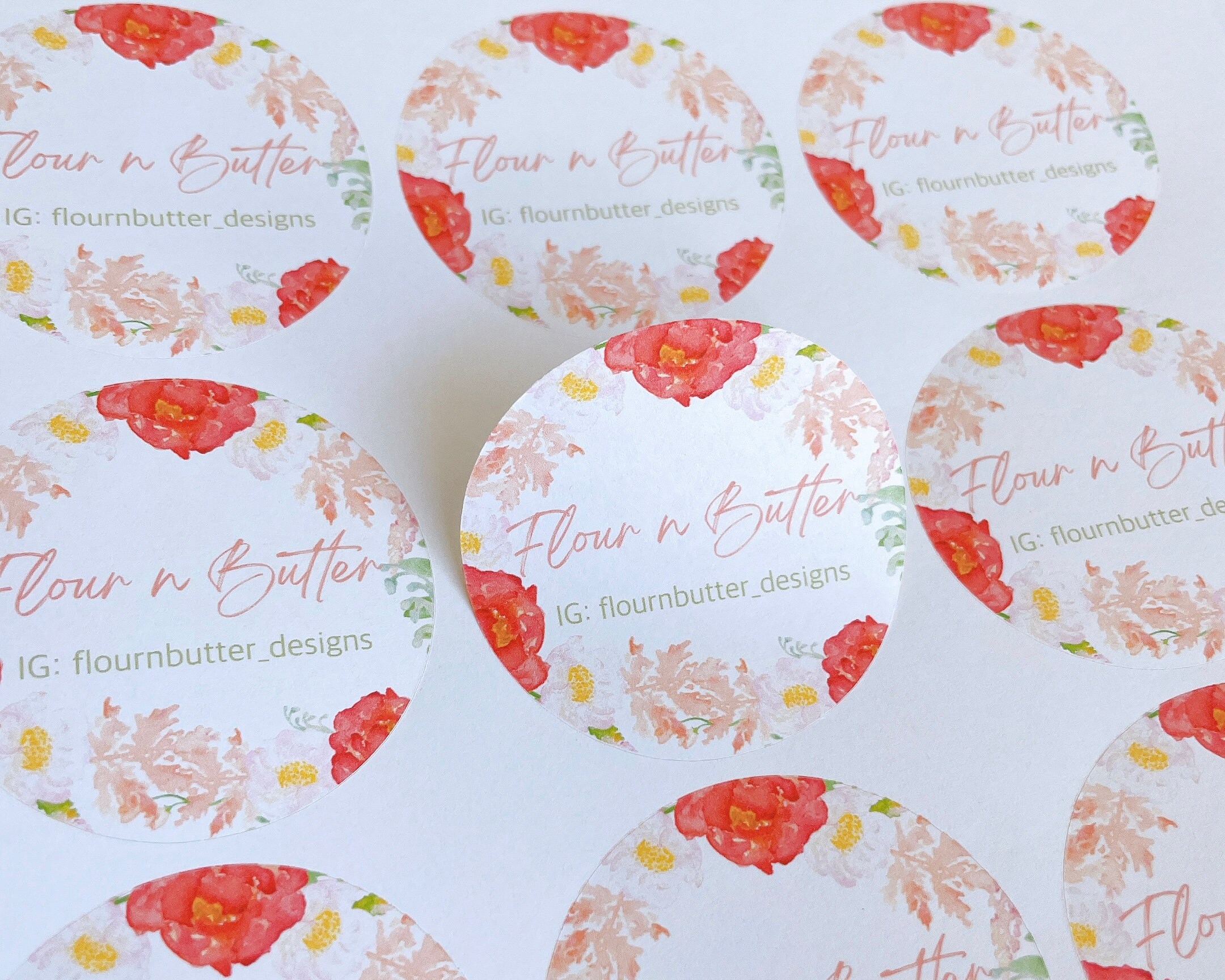 Custom Logo Stickers, Round Sticker Labels, Product Packaging, Business ...