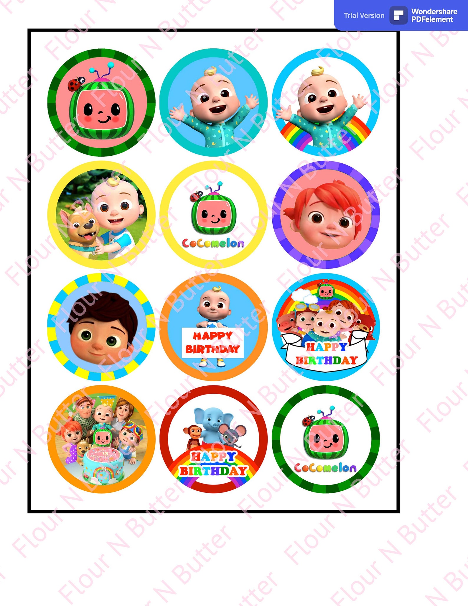 Cupcake Toppers Printable