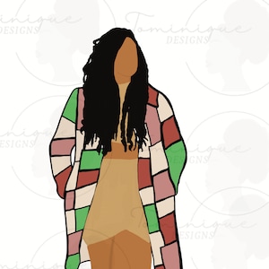 Locs Fashion Black Woman PNG, Locs png, sublimation designs download