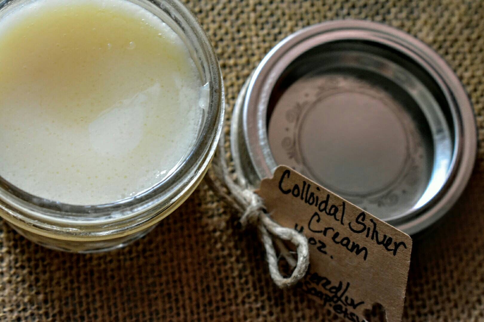 Colloidal Silver Cream Natural Handmade Honey Salve Tea Tree Etsy
