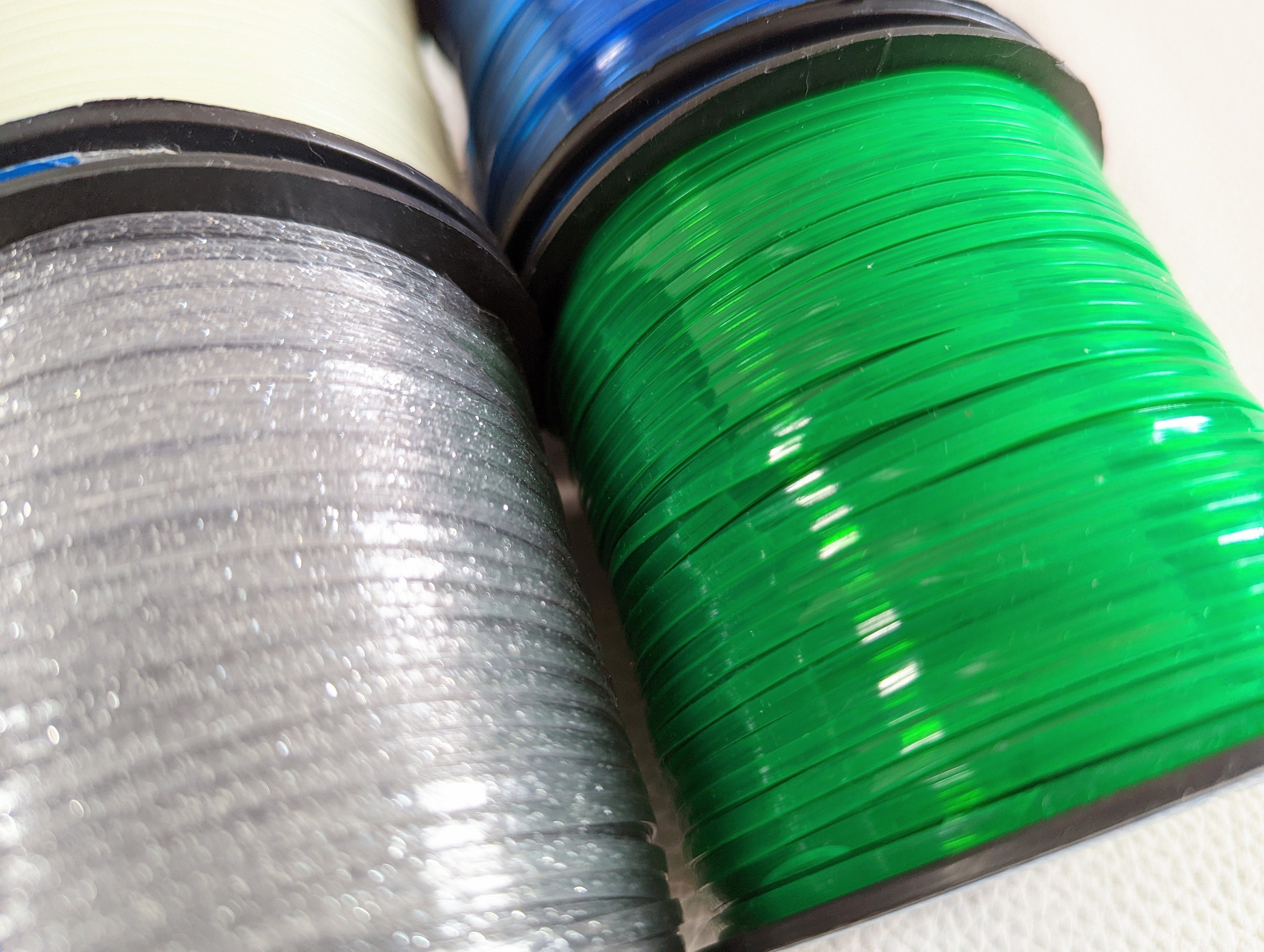 PVC Plastic Flat Cord Lacing Transparent Flat Cord Lacing // Etsy