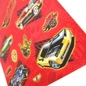 Lot De 5 Autocollants Hot Wheels - Pour Fête D'Anniversaire, Goodies, Cadeaux D'Invitation