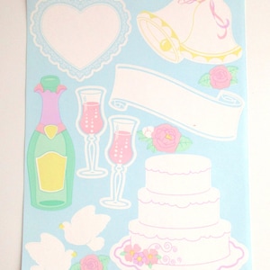 ON SALE * Sandylion Wedding Scrapbook Stickers // Wedding Scrapbook Page
