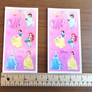 Disney Prinzessinnen Aufkleber // Cinderella Aufkleber // Schneewittchen Aufkleber // Aufkleber Dornröschen // Jasmin Aufkleber // Belle Aufkleber -2 Bögen