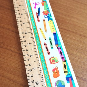 Stickers semi-brillants pour la rentrée scolaire Sandylion - 1 feuille - 15 autocollants