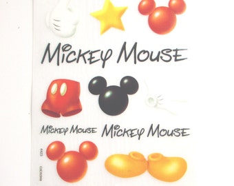 Mickey Mouse Rub On Transfer // Disney World Mickey Mouse // Fiesta de cumpleaños de Mickey Mouse